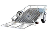 DK2 4x6-ft Single-Axle Open Rail Galvanized Utility Trailer X3O7 - product image 4