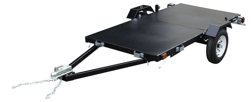 DK2 4x8-ft Single-Axle Folding Utility Trailer with 2-in Ball Coupler C0B8