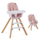 on Me Zoodle Convertible High Chair, Pink M6S5 - product image 1
