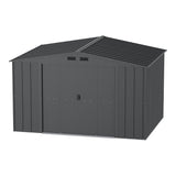 Metal Outdoor Storage Shed with Steel Frame, Dark Grey, 10-1/2-ft x 8-ft G8A7 - product image 1