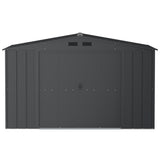 Metal Outdoor Storage Shed with Steel Frame, Dark Grey, 10-1/2-ft x 8-ft G8A7 - product image 3