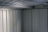 Metal Outdoor Storage Shed with Steel Frame, Dark Grey, 10-1/2-ft x 8-ft G8A7 - product image 8