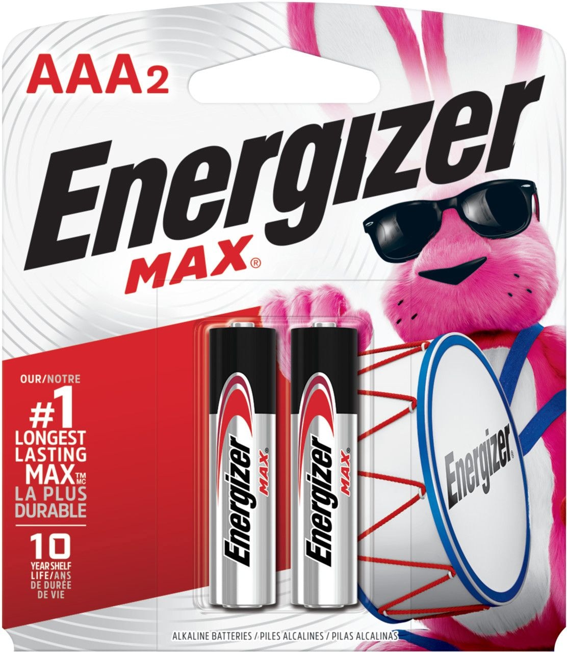 Max 2-pk AAA Alkaline Batteries, Long Lasting, All Purpose T3P3 - product image 1
