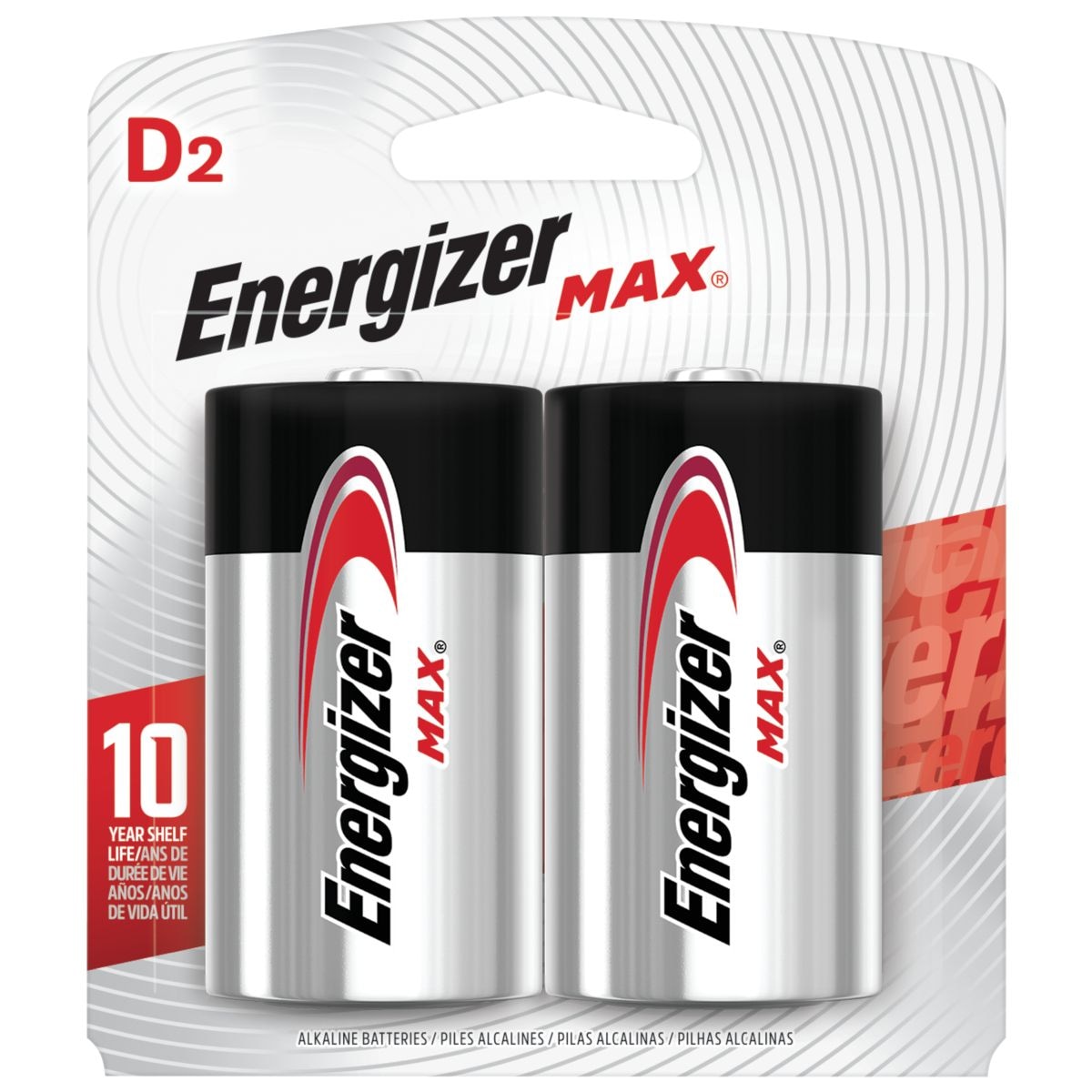 Max 2-pk D Alkaline Batteries, Long Lasting, All Purpose N3I5 - product image 2