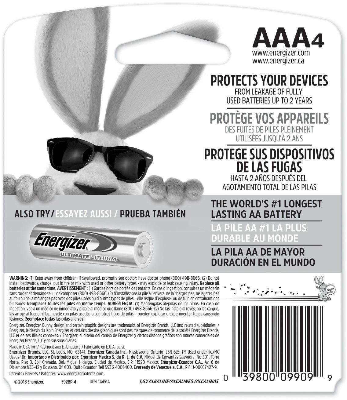 Max 4-pk AAA Alkaline Batteries, Long Lasting, All Purpose C3I3 - product image 4