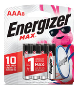 Max 8-pk AAA Alkaline Batteries, Long Lasting, All Purpose U9W1 - product image 2