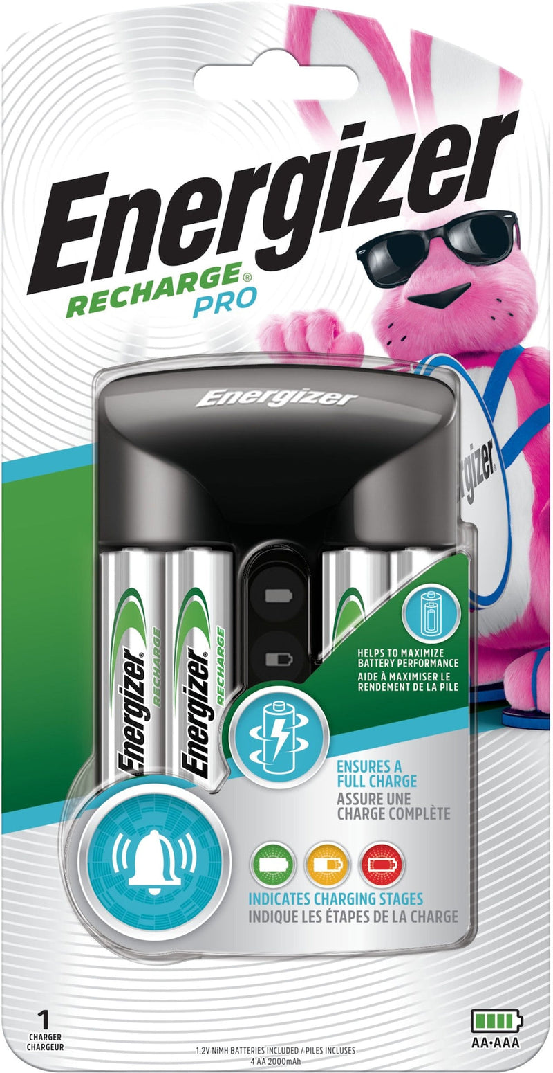 Recharge Pro CHPROWB4 AA /AAA Rechargeable Battery Charger with 4 AA NiMH Batteries C1U7