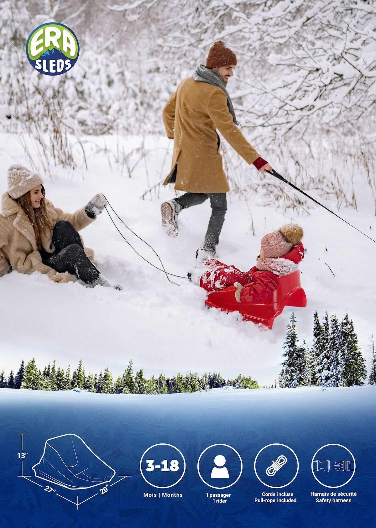 Toddler Snowflake Sled D7E1 - product image 2
