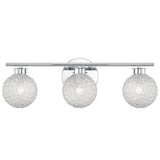 3-Light Chrome Vanity Light with Diamond Shades V1F3 - product image 2
