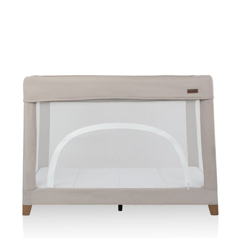 Eris 2-In-1 One Hand Playard withBassinet, Beige J2Z7