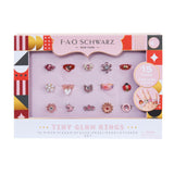 Kids Glam Rings Set, 15 Piece, Pink T8R4 - product image 2