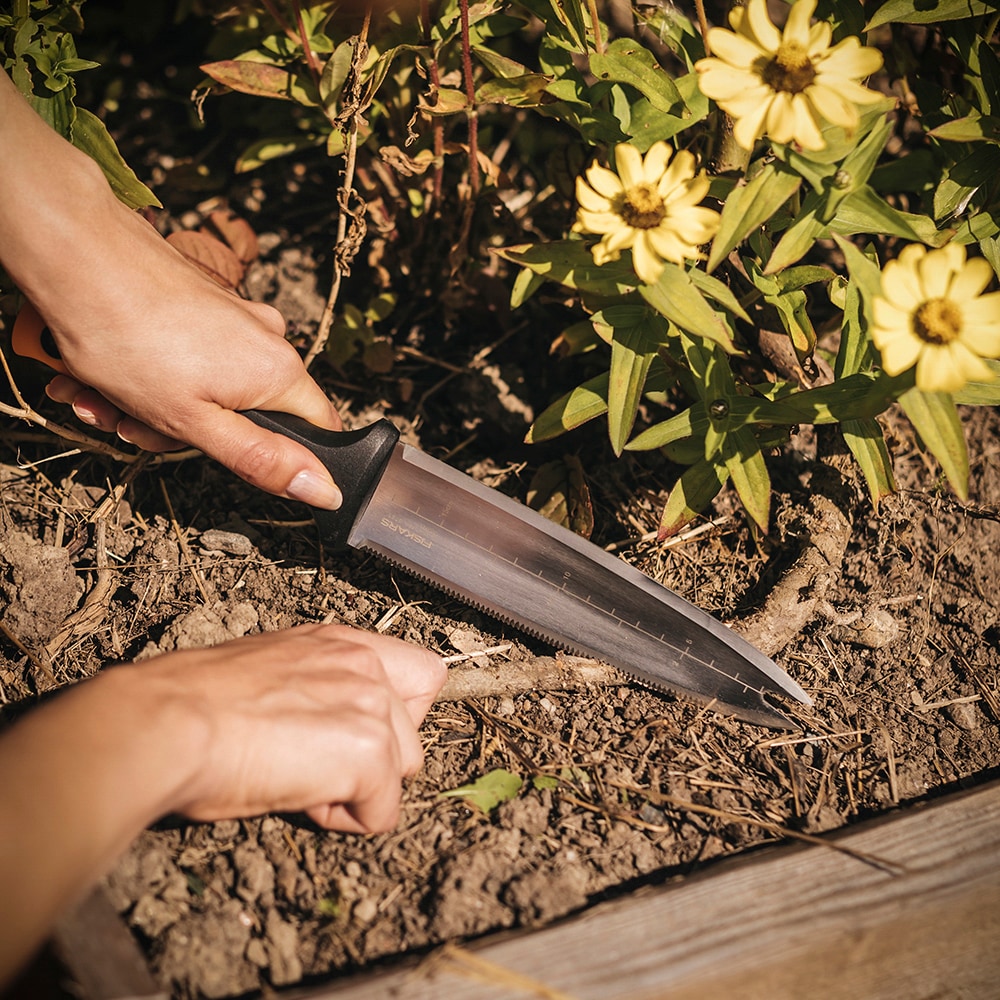 Stainless-Steel Dual-Edged Garden Hori Hori Knife with Sheath C3R1 - product image 6