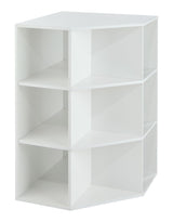 9-Cube Corner Unit Open Shelf Organizer, White V0U4 - product image 1
