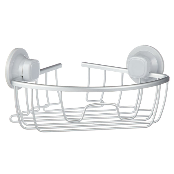 Aluminum Rust-Resistant Suction Corner Shower Caddy, 3-in x 10-in x 7.25-in O5N0