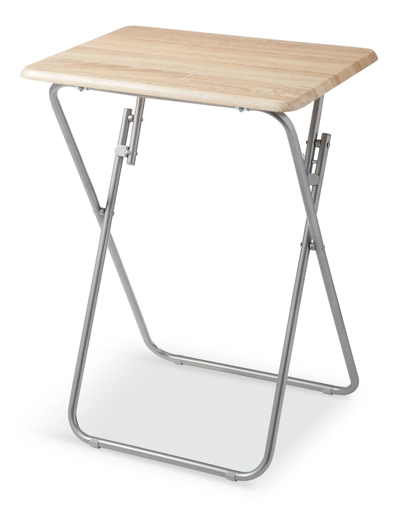 Portable Wood & Metal Folding TV Tray/Laptop/Side/End Table F0R3