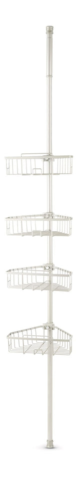 Rust-Resistant Adjustable Basket Tension Pole Shower Caddy, Nickel, 108-in x 11-in x 9-in I6X4 - product image 1