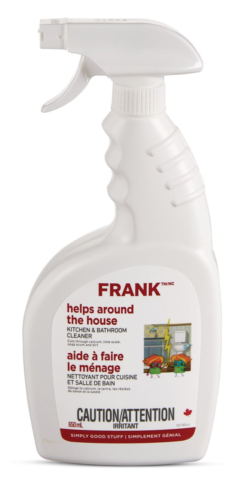 Multi-Surface Kitchen & Bathroom Cleaner, 650-mL D1N5