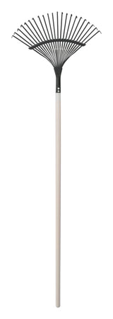 Garden Club 16-in Wide Metal 22-Tine Leaf Rake, 48-in Hardwood Shaft K6I1 - product image 1