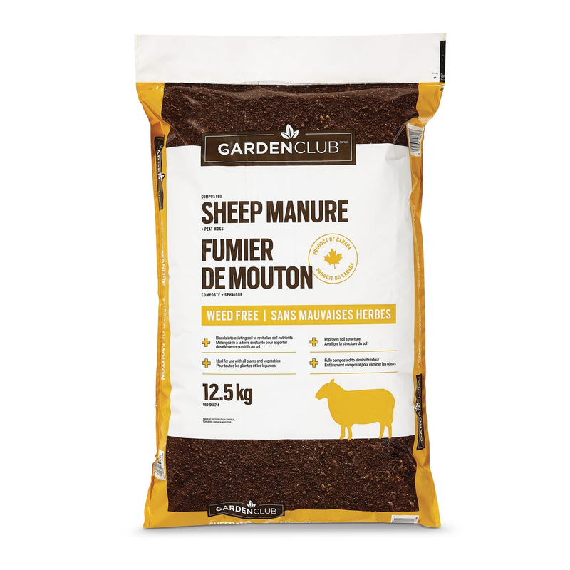 Garden Club Sheep Manure, 12.5-kg U4N1