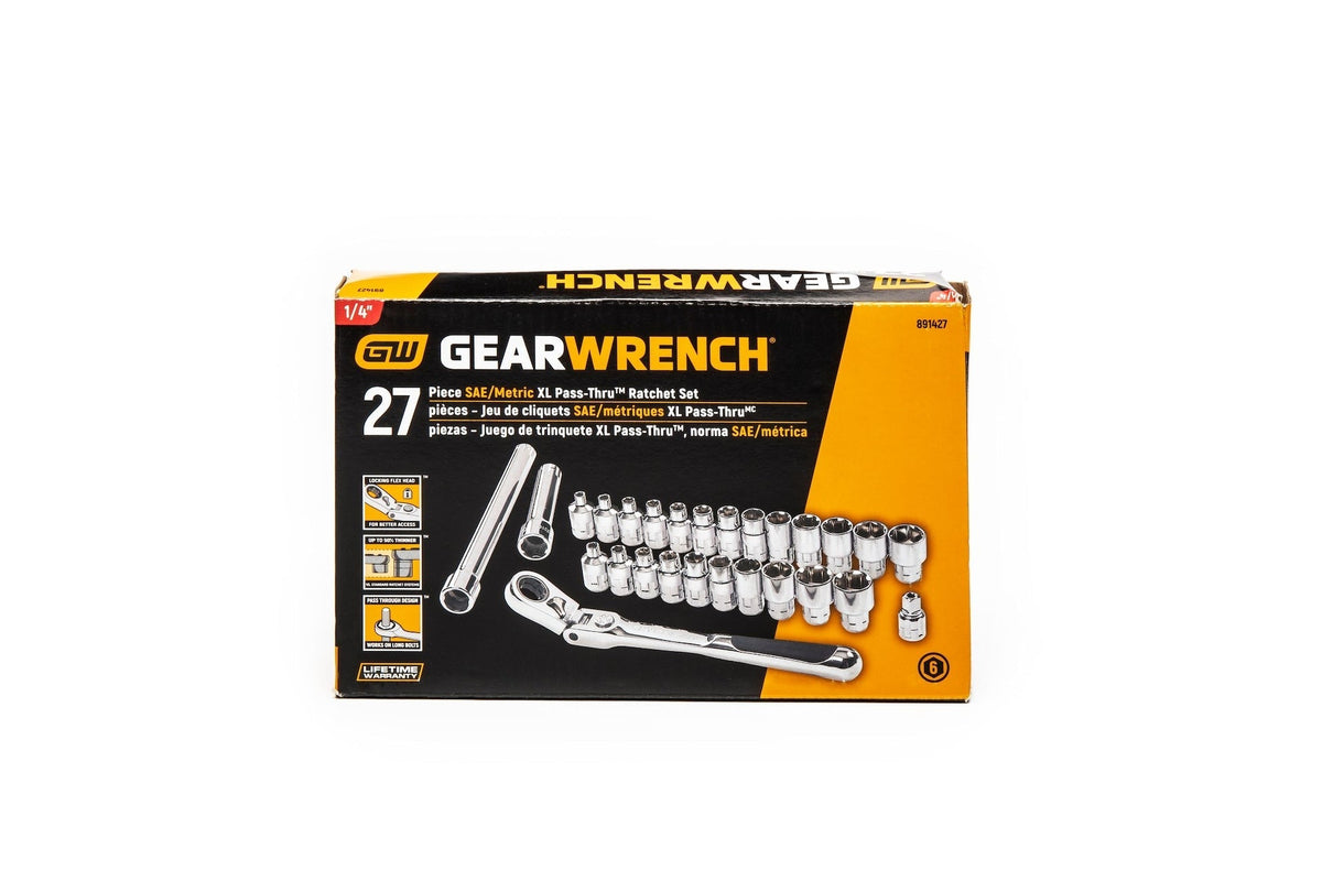 Pass-Thru 1/4-in Drive Socket Set 27-pc, SAE/Metric M9E9 - product image 2