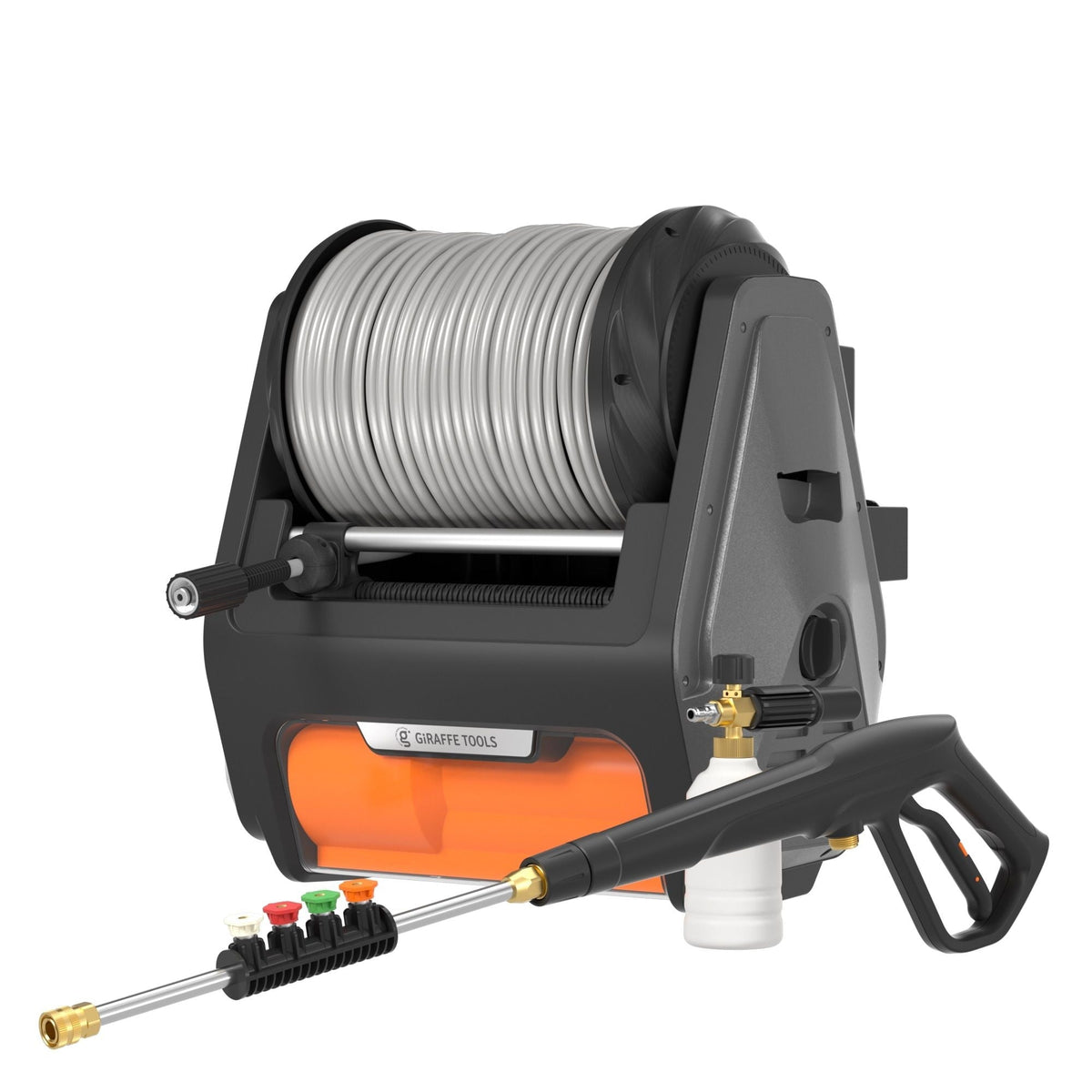 Tools Grandfalls Pro Wall Mounted 2700 PSI 1.6 GPM Brushless Retractable Electric Pressure Washer with 100-ft Hard Hose P2L7 - product image 3