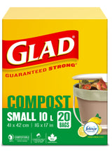 Small 100% Compostable Febreze Lemon Scented Food Waste Bags, 20-pk, 10-L T1W6 - product image 2