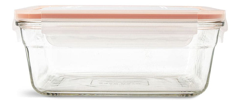 Rectangular Glass Food Storage Container with Leakproof Lid, 1.7-L T4X0
