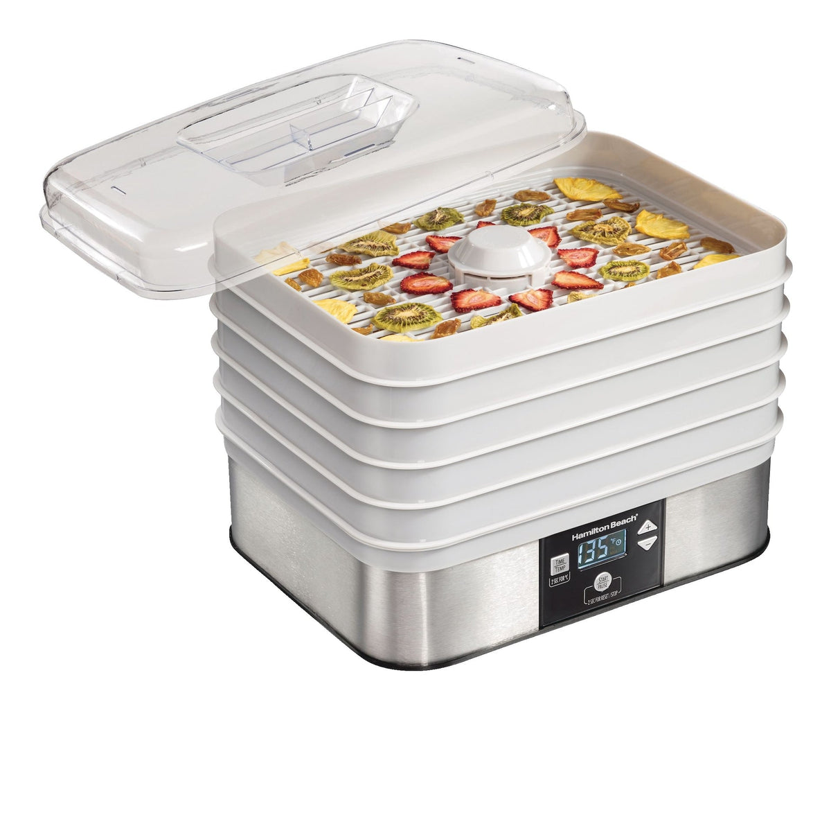 Digital Food Dehydrator with Adjustable Thermostat, Grey S0E4 - product image 1