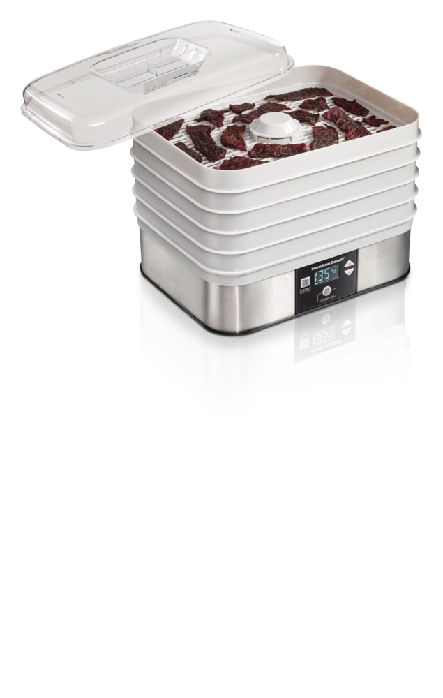Digital Food Dehydrator with Adjustable Thermostat, Grey S0E4 - product image 3