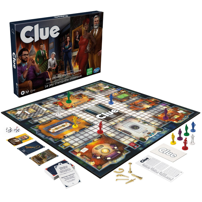 Games Clue Classic Mystery Board Game, Ages 8+ I4T3
