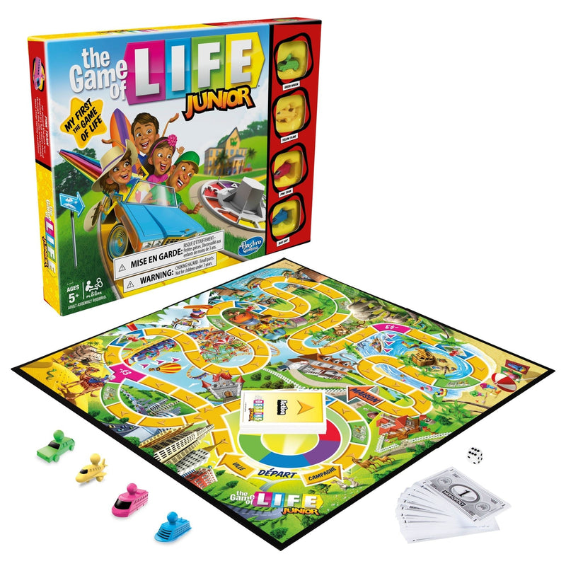 Games The Game Of Life Junior 2-4 Player Board Game, English/French, Ages 5+ Z8X3