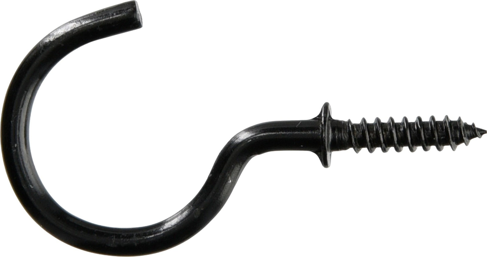 Mug Cup Hook, Half Hook Half Screw, Black, 7/8-in, 40-pk P8P6 - product image 1