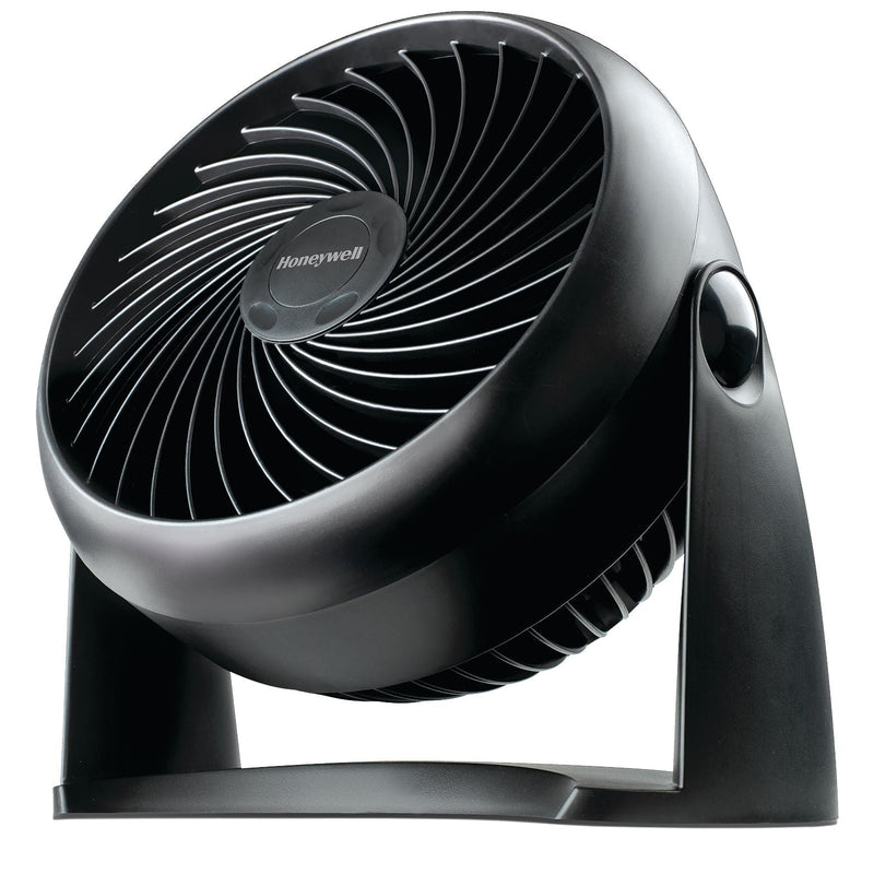 TurboForce Tilt-Head Portable Air Circulator Table/Desk Fan, 3-Speed, Black, 7-in K0U6