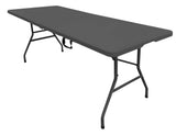 6' Folding Table, Black/Grey Y3J0 - product image 1