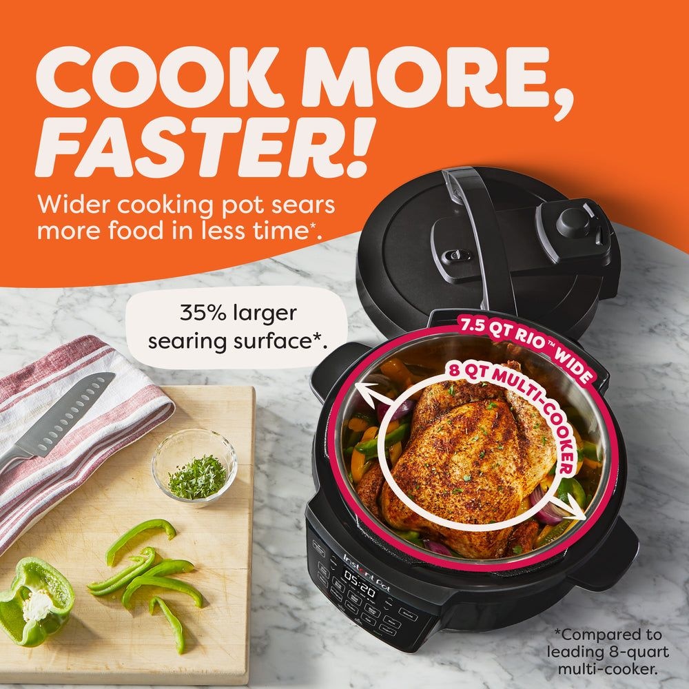 Pot Wide Base Pressure Cooker with Easy Release, 7.5-qt Y8W5 - product image 5