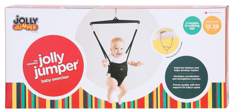 Baby Exerciser with Door Clamp, Black, Ages 3m+ Z1Y9