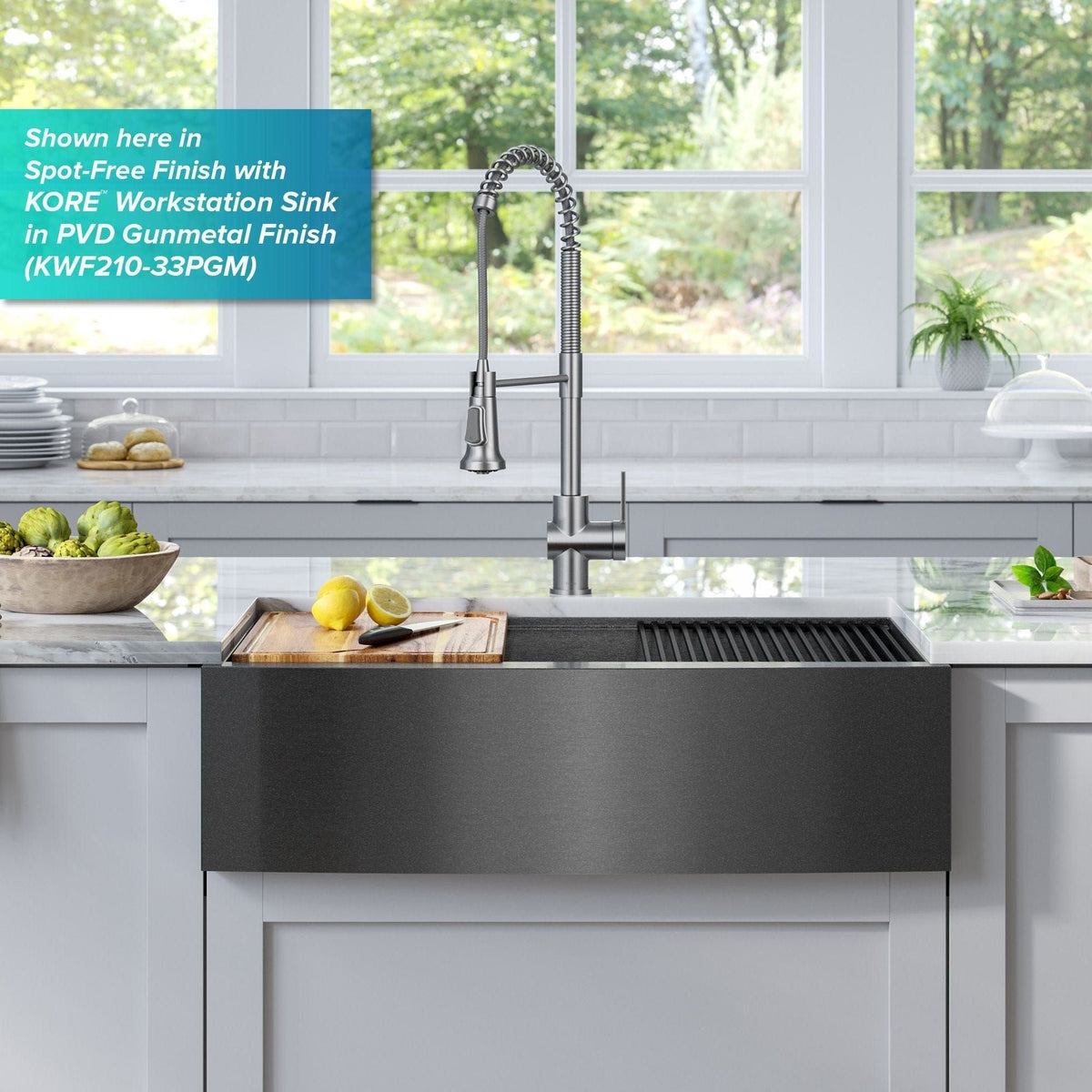 Britt Commercial Style Pull-Down Single Handle Kitchen Faucet, Matte Black F7P3 - product image 8