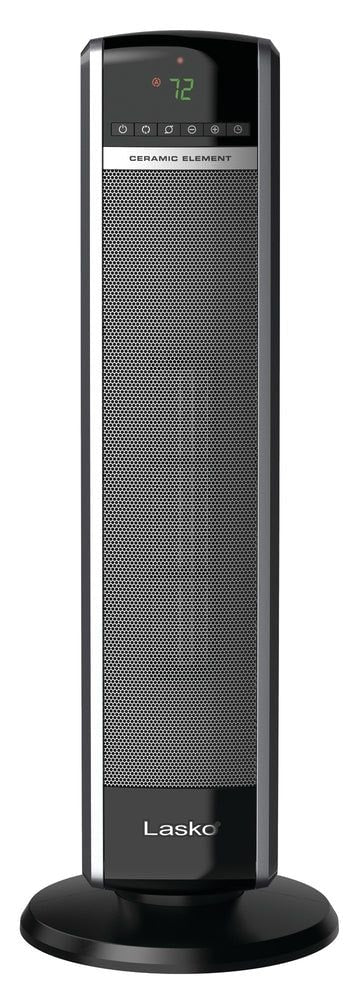 1500W Digital Tower Ceramic Space Heater withRemote Control, 1500W, Black, 30-in Q6P6