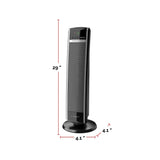 1500W Digital Tower Ceramic Space Heater withRemote Control, 1500W, Black, 30-in Q6P6 - product image 5