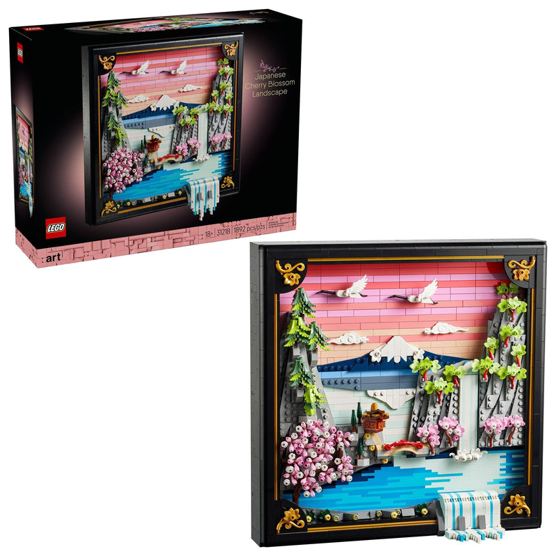 Art Japanese Cherry Blossom Landscape Framed 3D Art Building Set - 31218, 1892-pcs, Ages 18+ W5F9