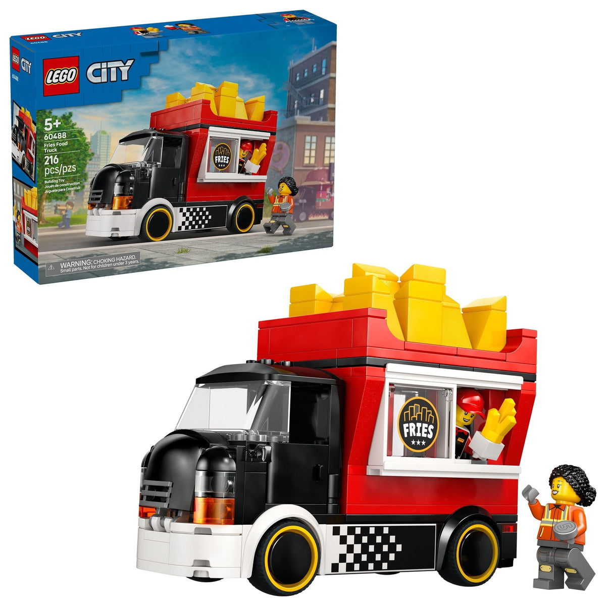 City Fries Food Truck Building Set - 60488, 216-pcs, Ages 5+ X0I1 - product image 1