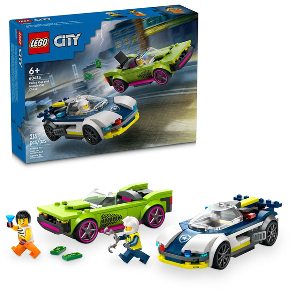 City Police Car and Muscle Car Chase - 60415, 213-pcs, Ages 6+ Q8T9