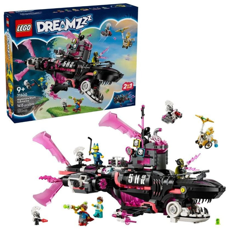 DREAMZzz Nightmare Shark Submarine - 71500, 1413-pcs, Ages 9+ L3M6