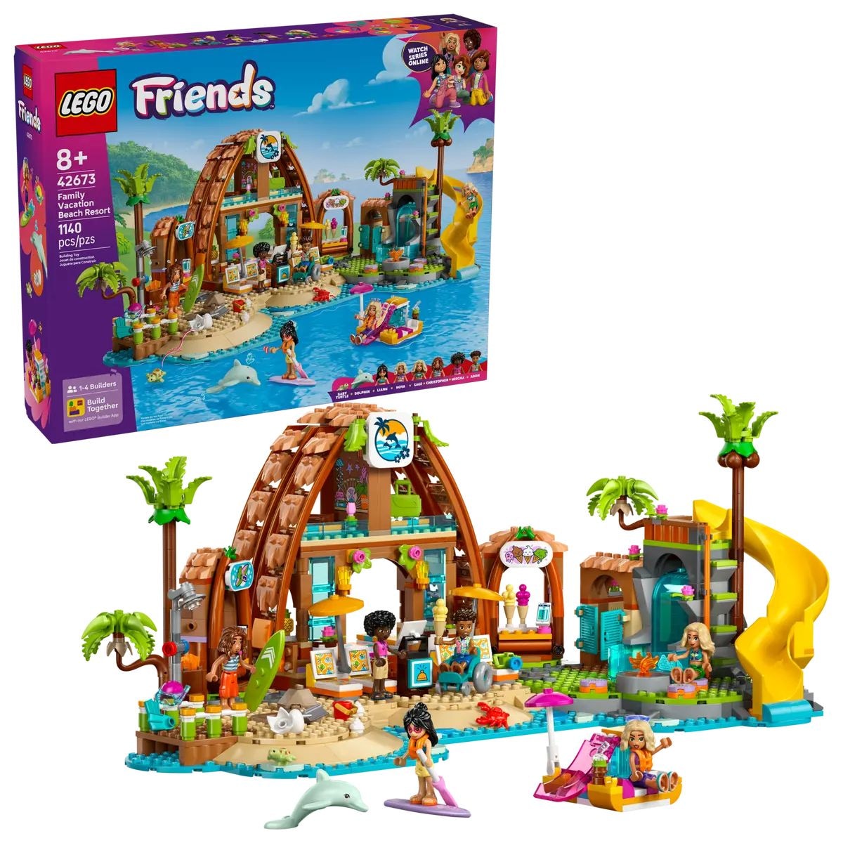 Friends 42673 Family Vacation Beach Resort for Ages 8+, 1140-pc Z0R5 - product image 1
