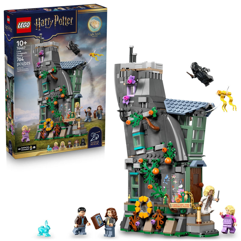 Harry Potter Luna Lovegood's House Toy Building Set- 76467, 764-pcs, Ages 10+ Y8A9