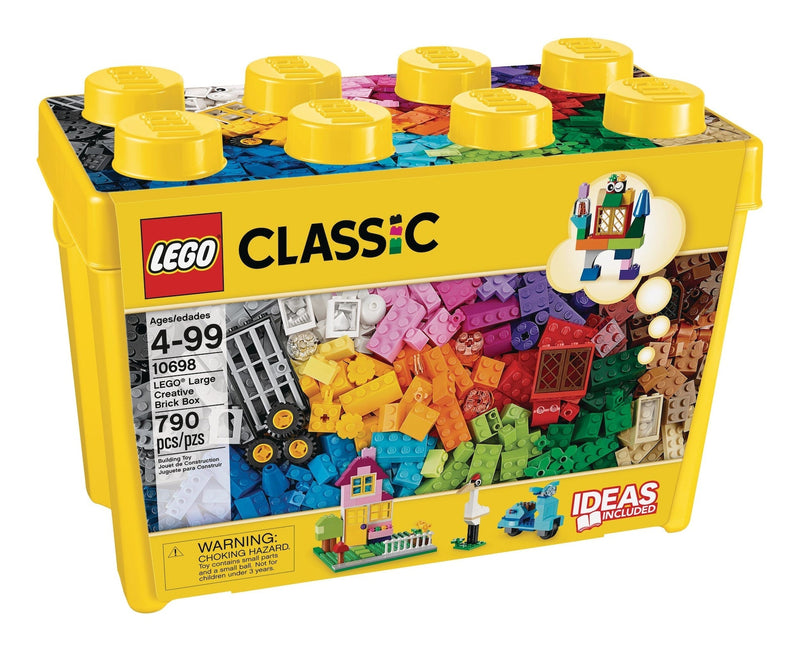 Large Classic Creative Brick Box Building Toy Kit - 790-pcs, Ages 4+ V4B2