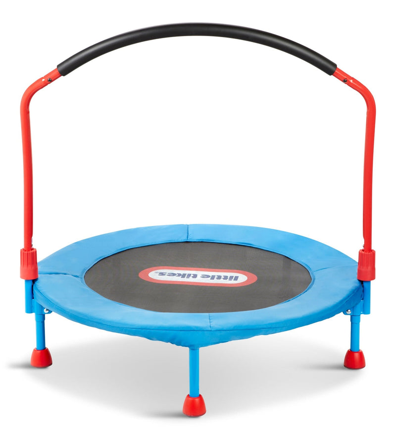 Outdoor/Indoor Portable Bounce Round Trampoline, 3-ft, Ages 3+, Blue Q7H0