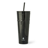 710-mL BPA-Free Black Slime Drip Textured Tumbler S0O4 - product image 1