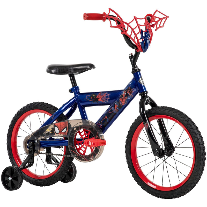 Spider-Man Kids' Bike, 16-in Wheel, Red/Blue Z5N3
