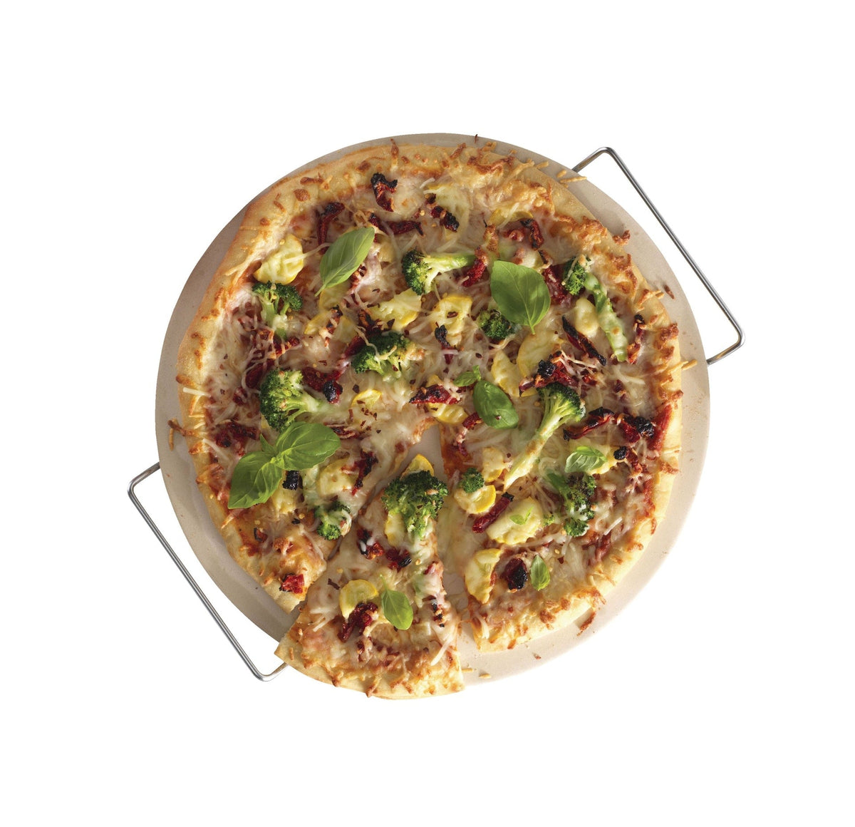 Ceramic Round Pizza Stone & Serving Rack, 15-in D8F1 - product image 5